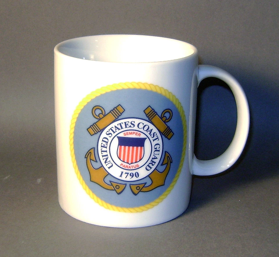 Coast Guard Ceramic Coffee Mug with Coast Guard Logo