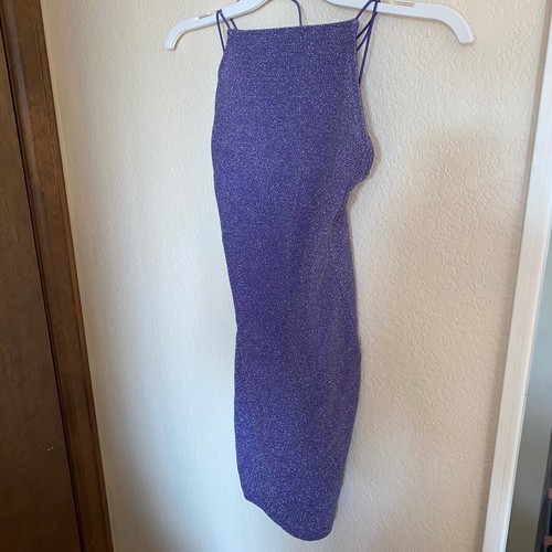 Purple Sparkly Bodycon Dress H\u0026M Size 