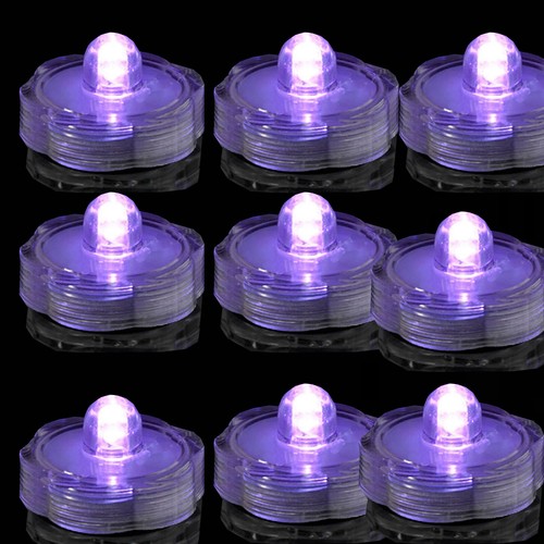 12 Led Submersible Waterproof Wedding Floral Decoration Party Tea Light - Picture 10 of 13