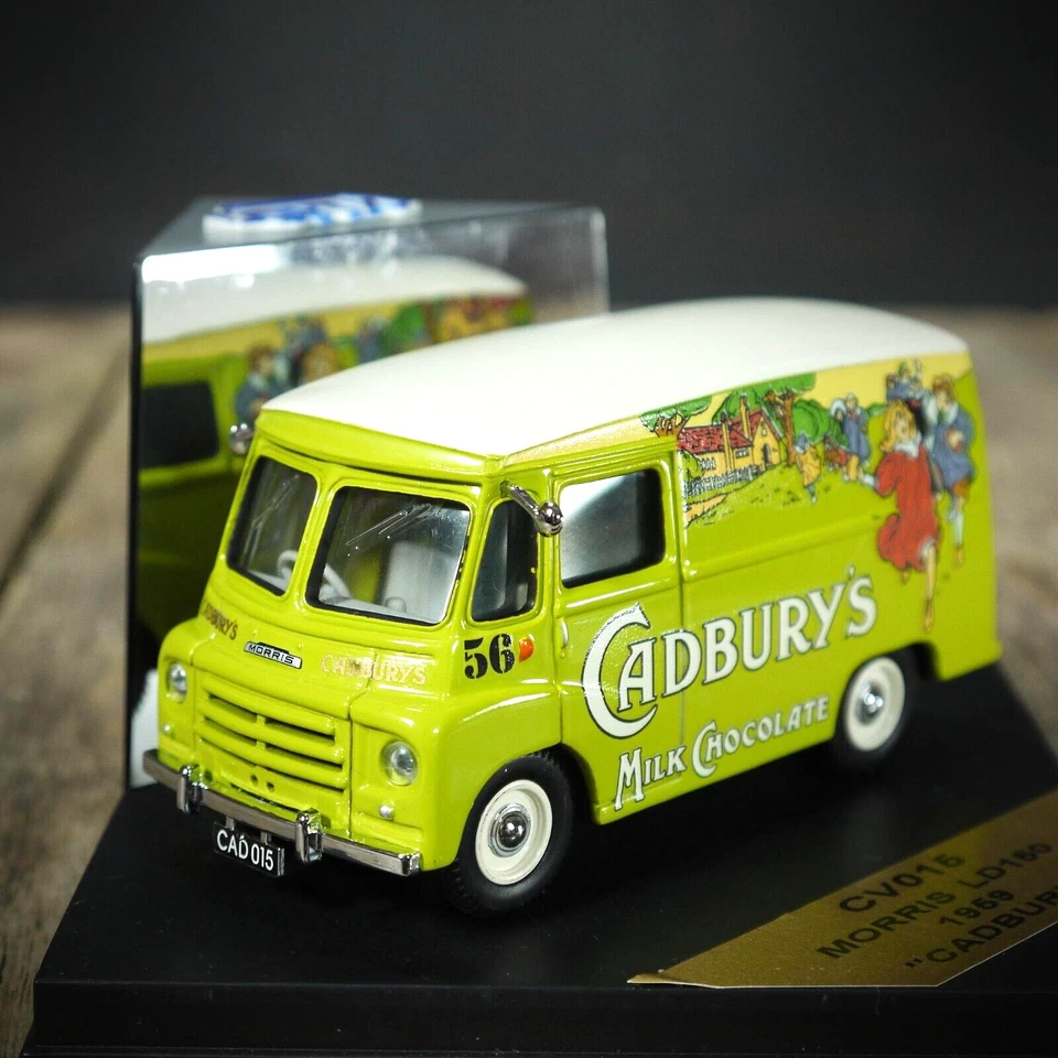 Furgoneta City/Vitesse Morris LD150, verde, librea de chocolate Carbury's 1968 Foto 3 de 3