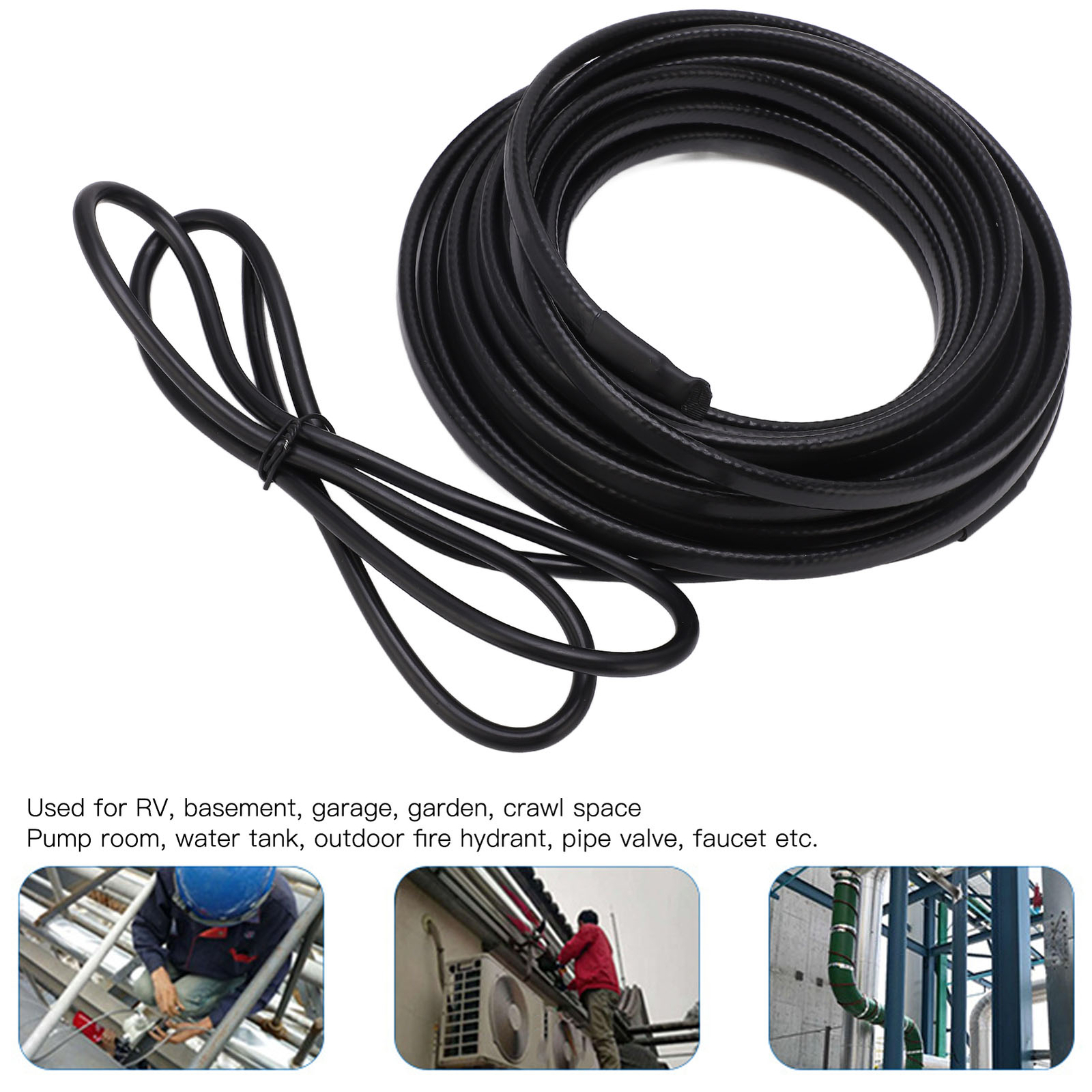 Pipe Heating Cable Self Adjustment Heat Tape With Plug 10meter For Hose(UK  Plug) | eBay