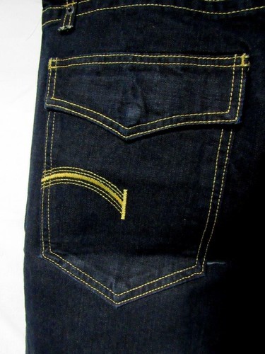 Rank Brand Mens 34x32 Navy Stretch Denim Jeans J1 848 - Bild 3 von 3