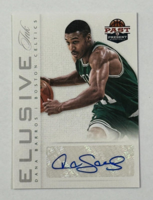 2012-13 Panini Past & Present Elusive Ink #8  Auto Dana Barros Boston Celtics