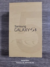 Samsung Galaxy S5 Box with Tray Only Original Empty Box And Manual