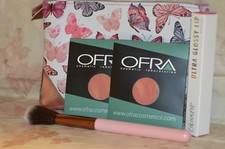 2x OFRA Blush In Chameleon & Colourpop Lápiz Labial Brillante VIP ~Cepillo/Bolso