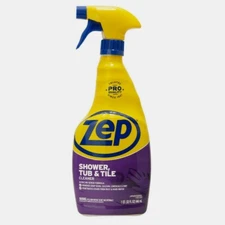 Zep SHOWER TUB & TILE Cleaner 32 oz Remove Soap Scum Calcium Limescale ZUSTT32PF