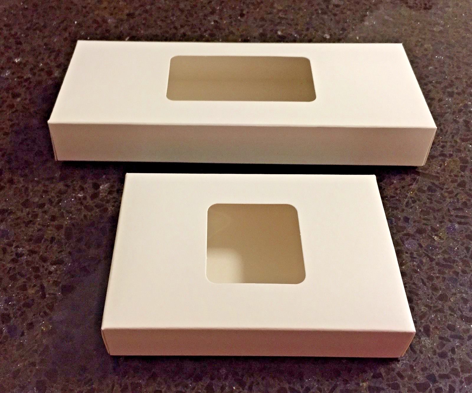 📦x5 TEALIGHT CANDLE GIFT PACKAGING BOX with CLEAR WINDOW(2 SIZES & 8