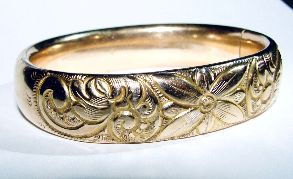 Antique gold filled bangle best sale bracelets