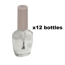 12 top coat clear nail polish wholesale job lot clearance trade bulk varnish new