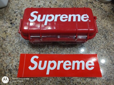 Authentic* Supreme X Pelican 1060 Case Red Storage Box Logo Authentic* Supreme X Pelican 1060 Case Red Storage Box Logo