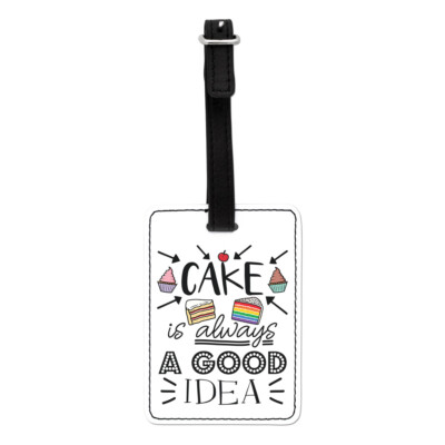 Gift Base Cake Is Always A Good Idea Motiv Gepäckanhänger Koffer Faux Leather