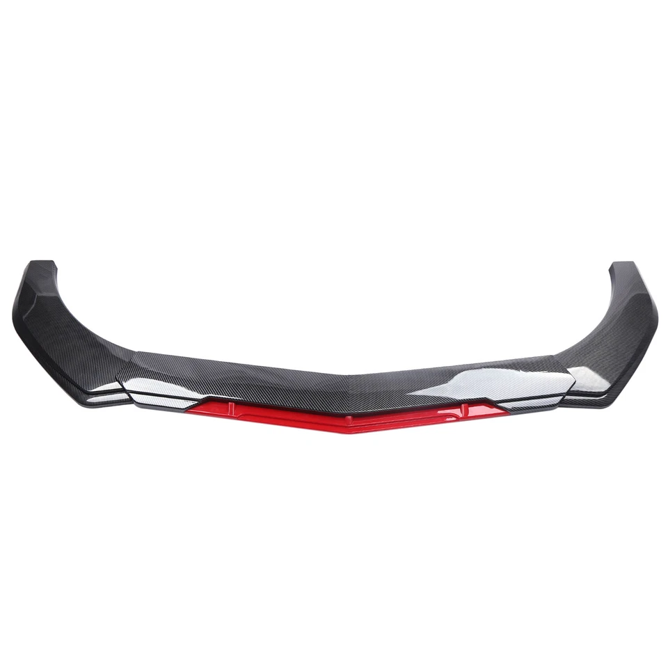 For Ford Fiesta ST MK5 Front Bumper Lip Spoiler Splitter Strut Rod Carbon Fiber — 第 3/4 张图片