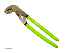 12” TONGUE & GROOVE JOINT PLIERS – green handles – automotive hand tools