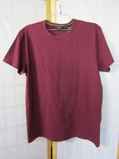 NWT Hugo Boss Burgundy UK LTD Classic Short Sleeve T-Shirt Men's Size S