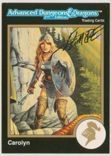 Gold Border Signed Larry Elmore 1991 TSR AD&D D&D RPG Art Card #342 ~ Priest