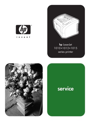 HP Laserjet 1010 / 1012 / 1015 / 1020 Printer Service Manual(Parts & Diagrams)