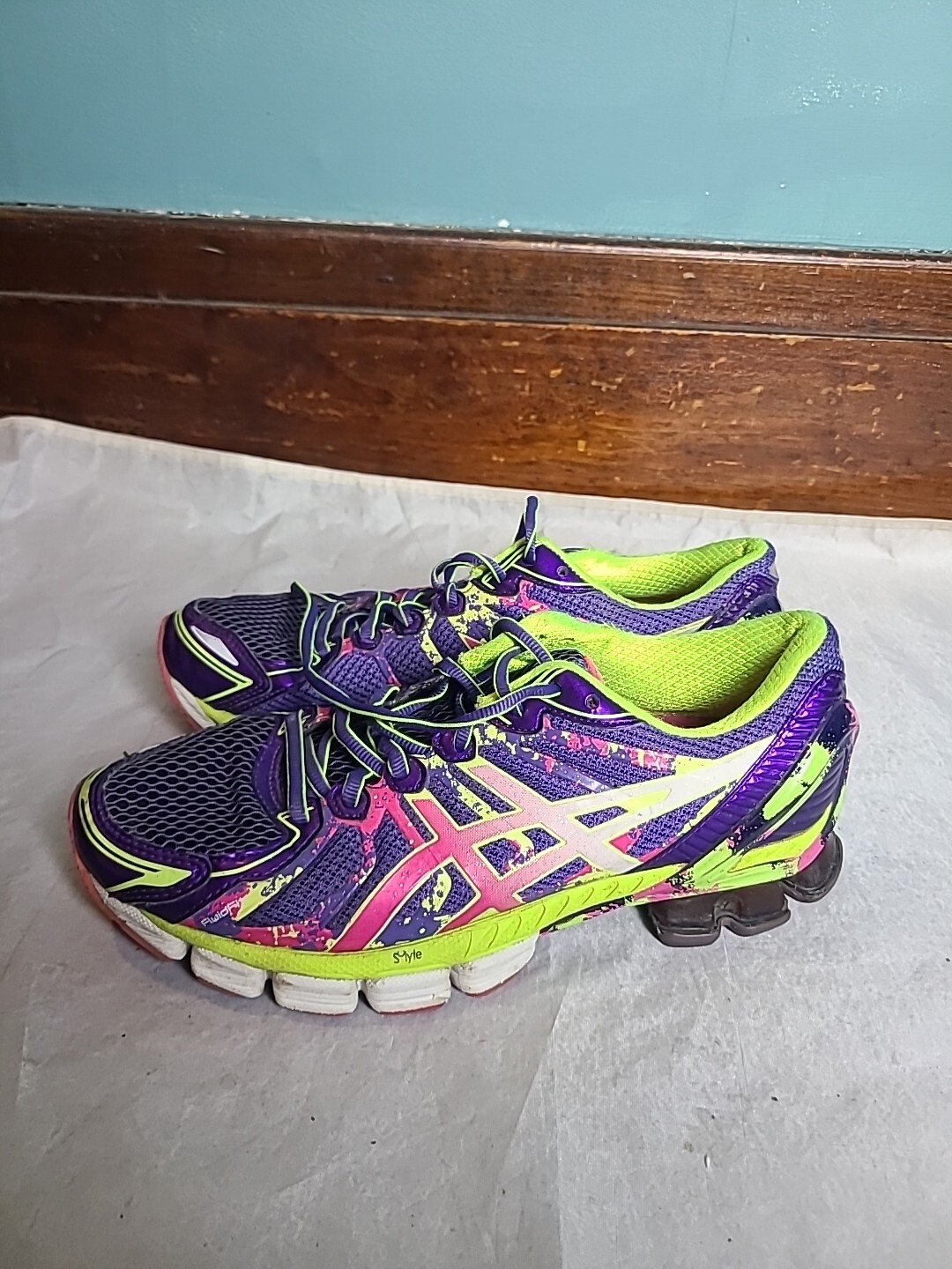 Asics Gel-Sendai Women's Size Running Shoes Purple Aqua Pink