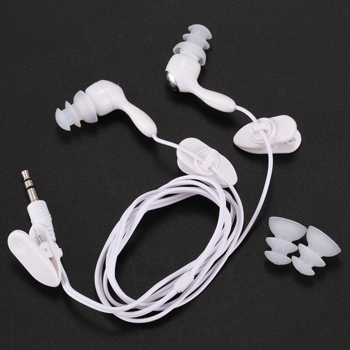 Water proof In-ear Headphone Earphone for MP3 MP4 Underwater White N7V9 - Picture 2 of 10