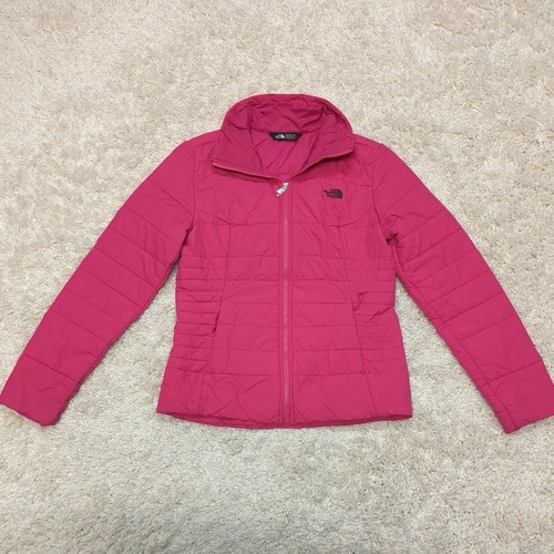 north face light pink puffer jacket