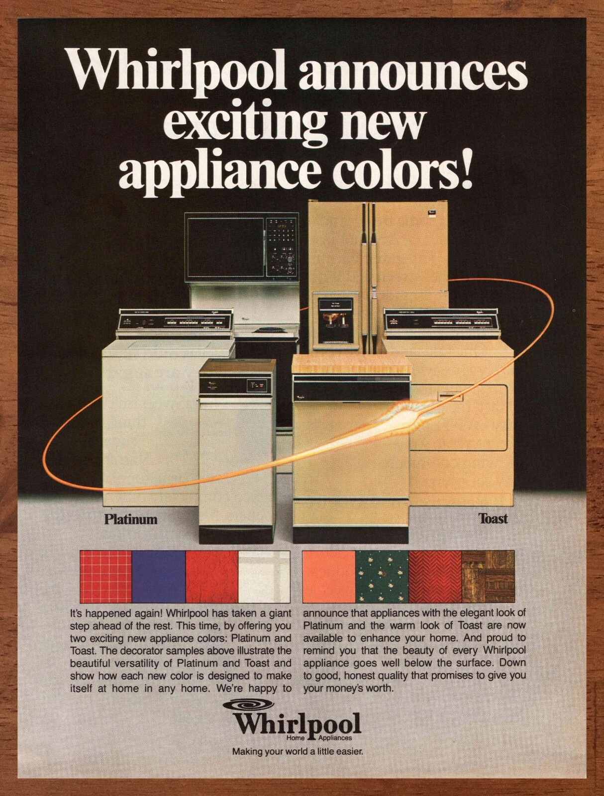 1980s Whirlpool Appliances Vintage Print Ad/Poster Retro 80s Home Pop Art Décor eBay