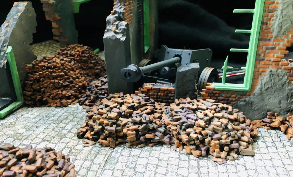 1:18 Custom Kit WAVE2 Brick Ruins Diorama – Not 21st Century Toys  