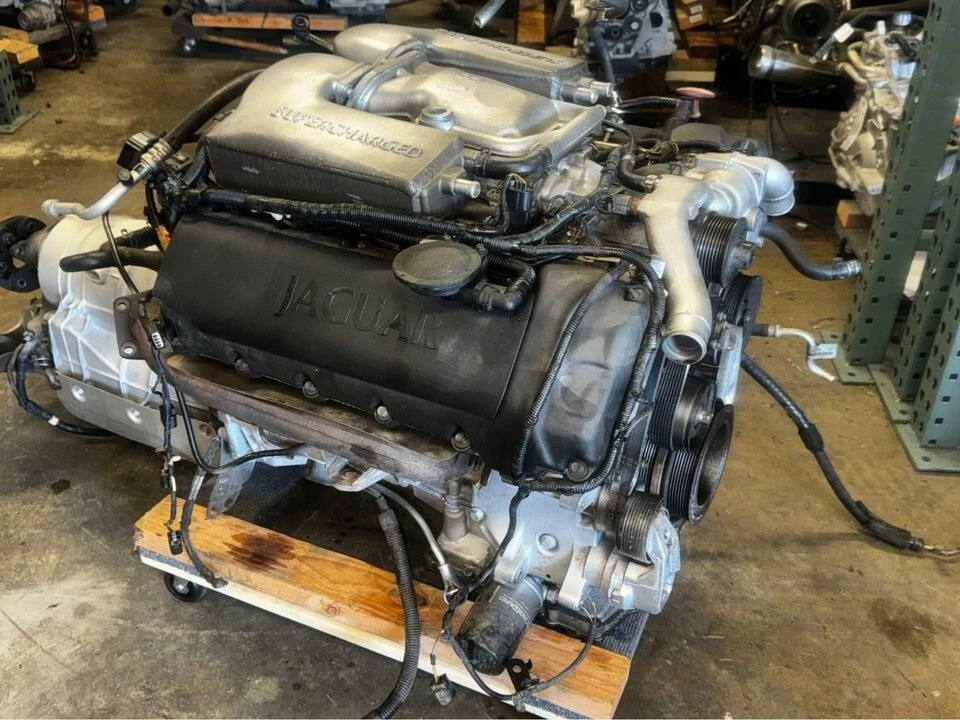 Jaguar XKR XJR JX8 X100 2003 2004 2005 2006 4,2 L motor supercargador 80 k Foto 2 de 4