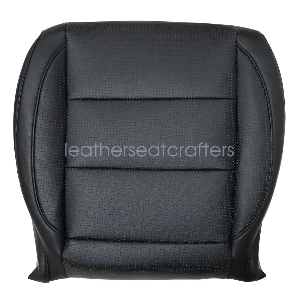 Cubierta de asiento de cuero de repuesto inferior delantera negra para Volkswagen Jetta 2006-2010 Foto 4 de 4