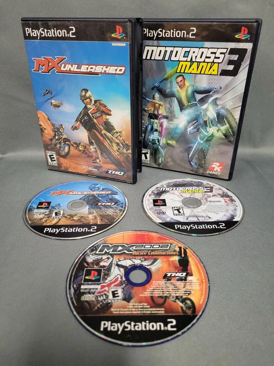 Motocross Game Lot Playstation 2 PS2 MX Unleashed MX Ricky Carmichael  Tested