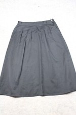 Ciao Sport Skirt Size 16 Wool Pleated Black Vintage Elastic A Line MIDI