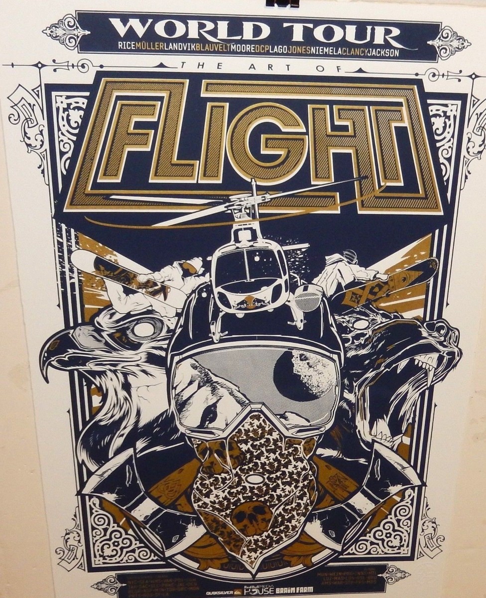 WORLD TOUR THE ART OF FLIGHT ORIGINAL SILKSCREEN POSTER | eBay