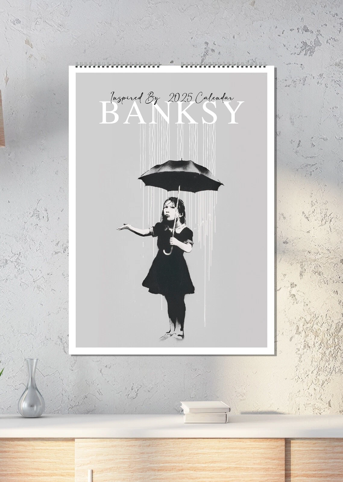 2025 Banksy Wall Calendar - A3 Size