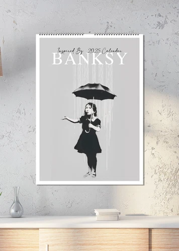 2025 Banksy Wall Calendar - A3 Size