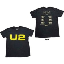 Image of U2 Unisex T-Shirt: Logo 2018 (Back Print) (Ex-Tour) (Medium)