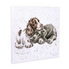 Wrendale Designs - 20cm Square Canvas - Dogs ‘Growing Old Together’ Design