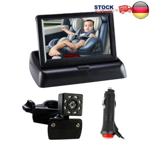 4.3 Inch HD Monitored Mirror 150 Wide View 8LED IR Night Vision Baby Car Monitor - Bild 1 von 12
