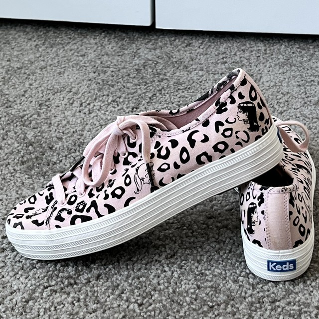 keds leopard slip on