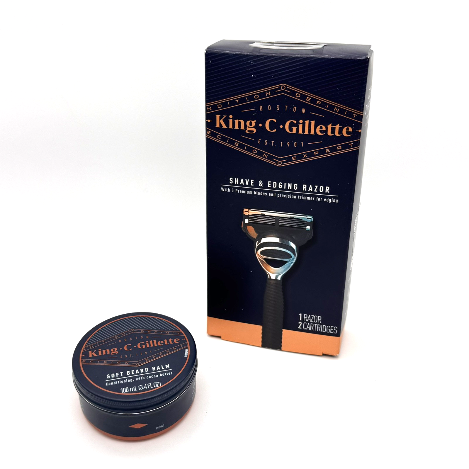 King C Gillette Shave & Edging Razor With Soft Beard Balm