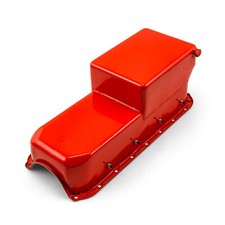 Chevy Sbc 350 7qt Rear Sump Rh Side 2pcs Rms Orange Oil Pan Windage Tray