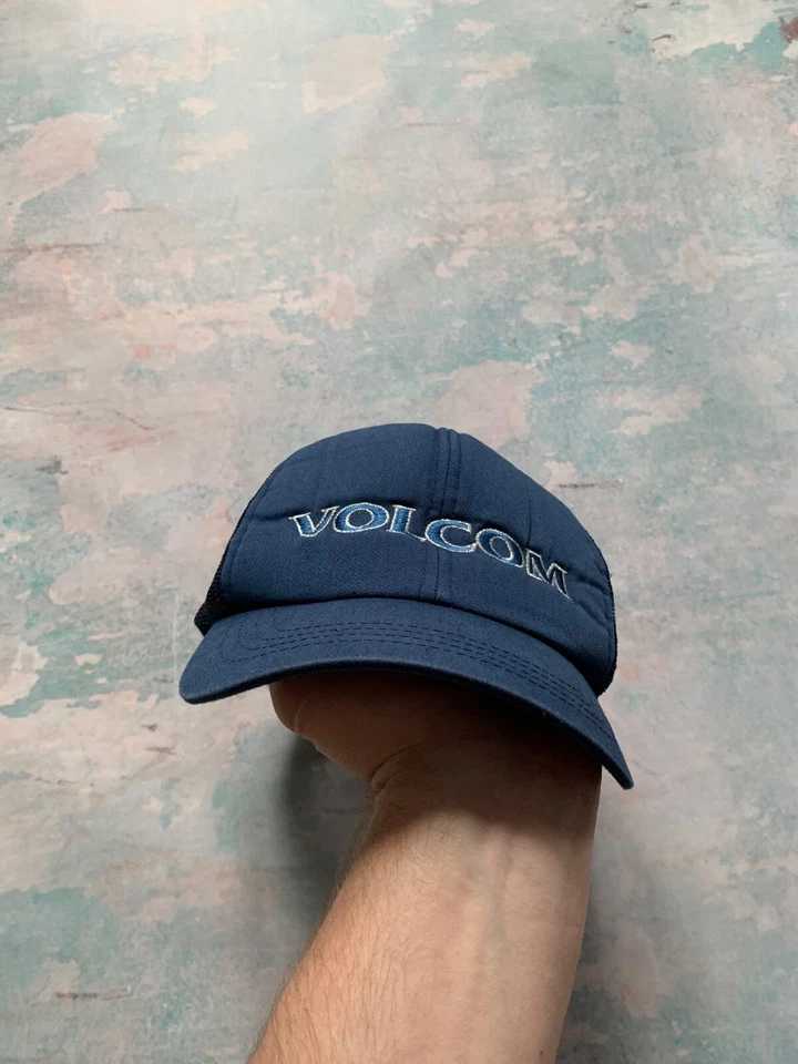 Vintage Volcom Trucker Cap Mens Size One Size Blue - Image 3 of 4
