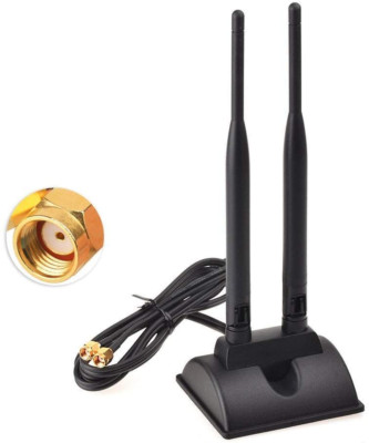 Eightwood Dual WiFi Antenna with RP-SMA Male Connector, 2.4GHz 5GHz Dual Band