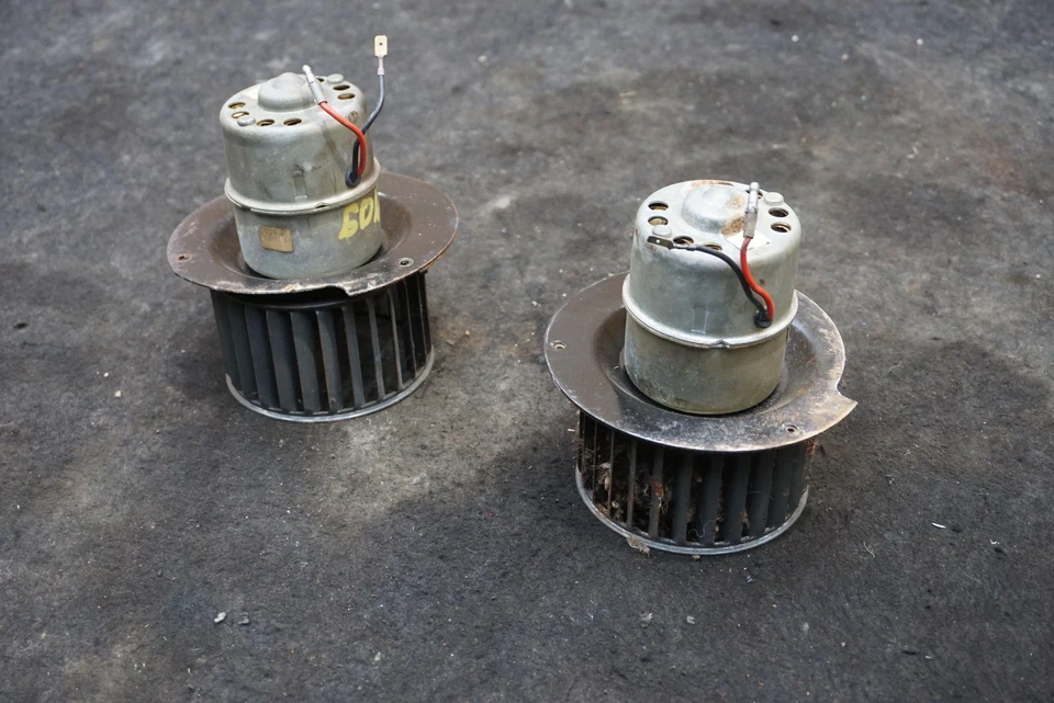 Juego de 2 conjuntos de motor soplador calentador de aire acondicionado delantero OEM Lotus Elite Eclat 1975-82 Foto 4 de 4