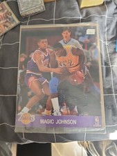 NEW (VINTAGE) MAGIC JOHNSON  L.A. LAKERS NBA HOOPS 8X10 ACTION  PHOTO SEALED