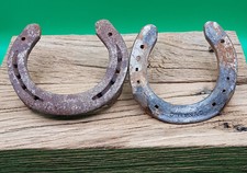 1 echtes ges&auml;ubertes Hufeisen Gl&uuml;cksbringer geschmiedet und einzigartig