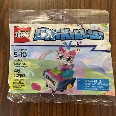 BRAND NEW IN PACKAGE #30406 LEGO UNIKITTY ROLLER COASTER WAGON 46 PC BUIDING TOY