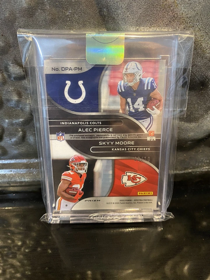 2022 Panini Spectra Skyy Moore Alec Pierce Rookie Meta Patch Autograph 6/10 - Image 2 of 2
