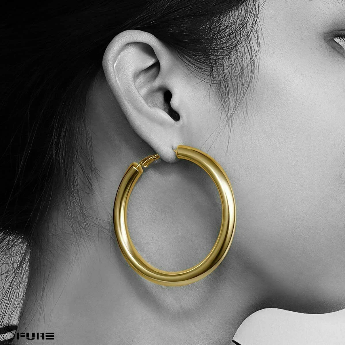 Hippie hoop best sale earrings