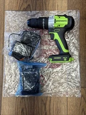 Greenworks 24V 1/2" 530 in-lbs Hammer Drill DDG402 with 2Ah Battery and Charger