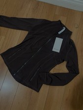 lululemon Women's Black Full Zip Activewear Jacket Size 8 Zipped Pockets