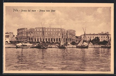 Pola, Arena dal mare, Ansichtskarte 