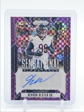 GERVON DEXTER SR. 2024 PANINI PRIZM SENSATIONAL PURPLE POWER AUTO 49/49 Q5454